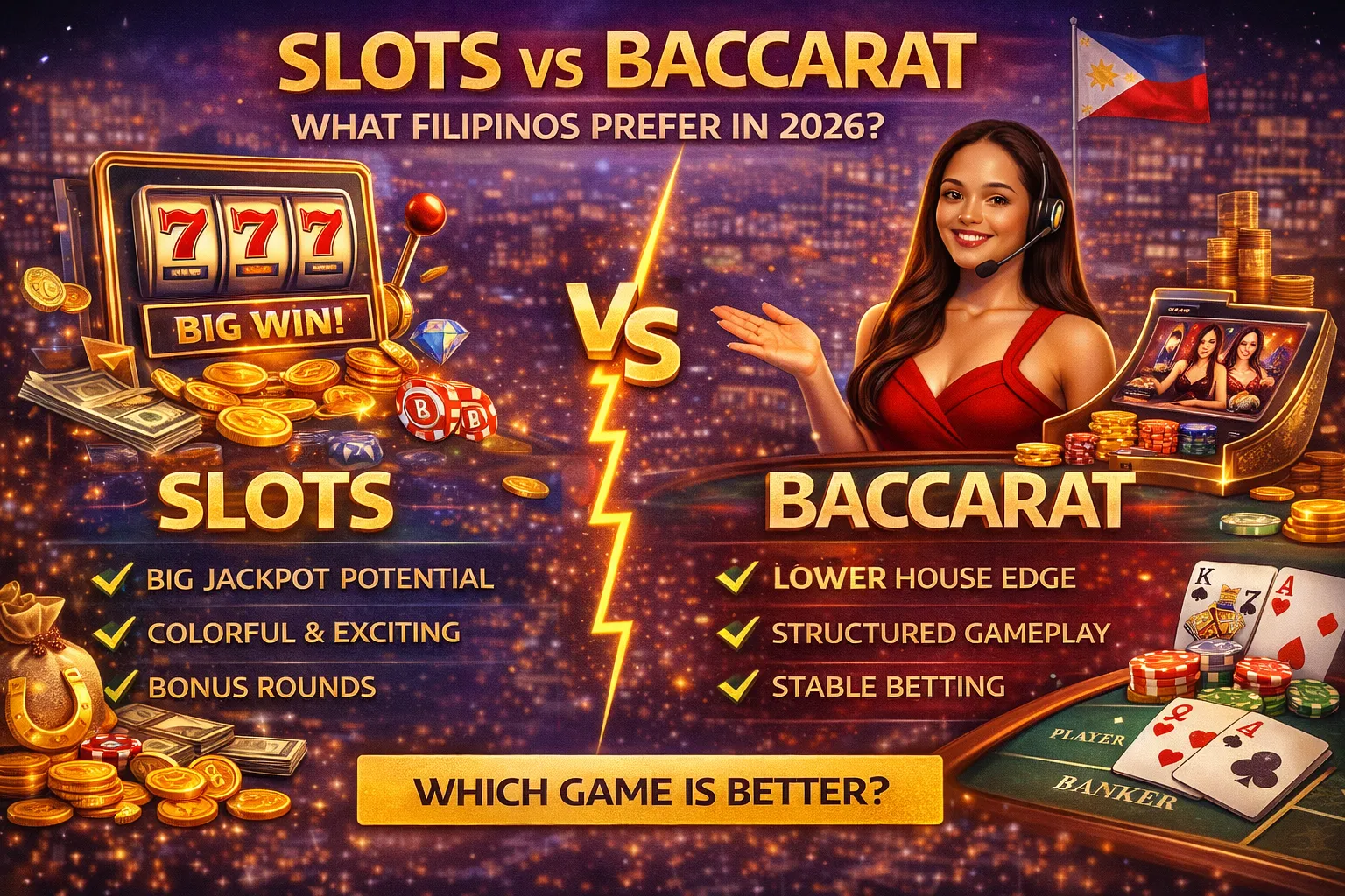 Slots or Baccarat: What Filipinos Prefer in 2026