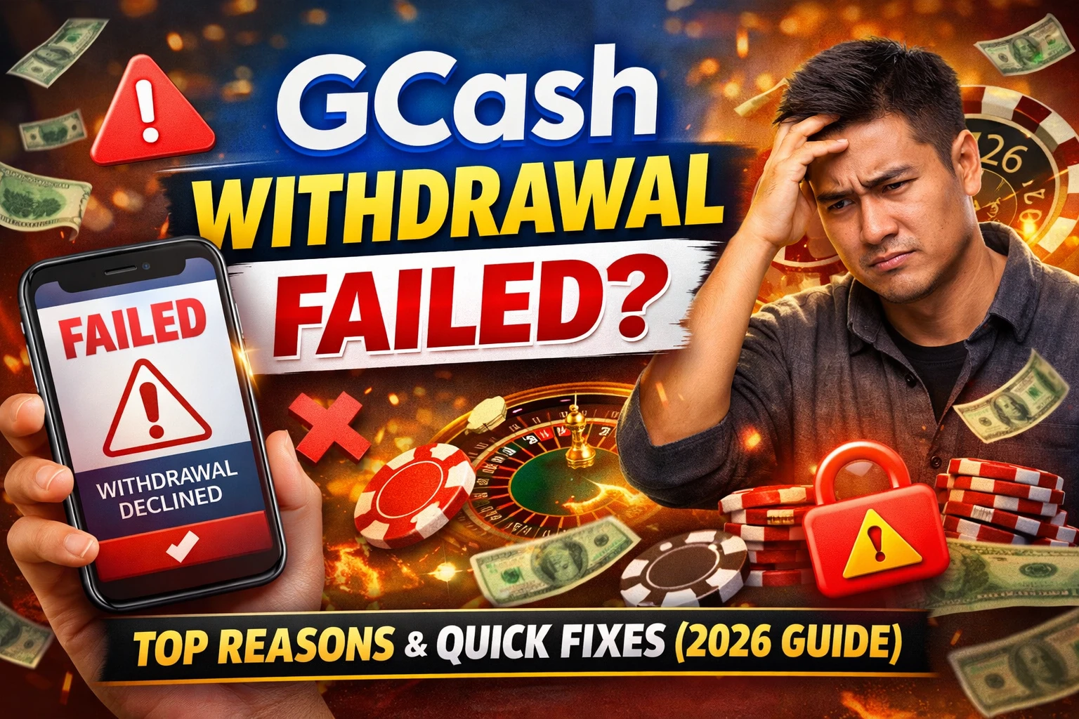🚨 GCash Withdrawal Failed: 5 Common Reasons and Proven Fixes (2026 Guide for Filipino Players)