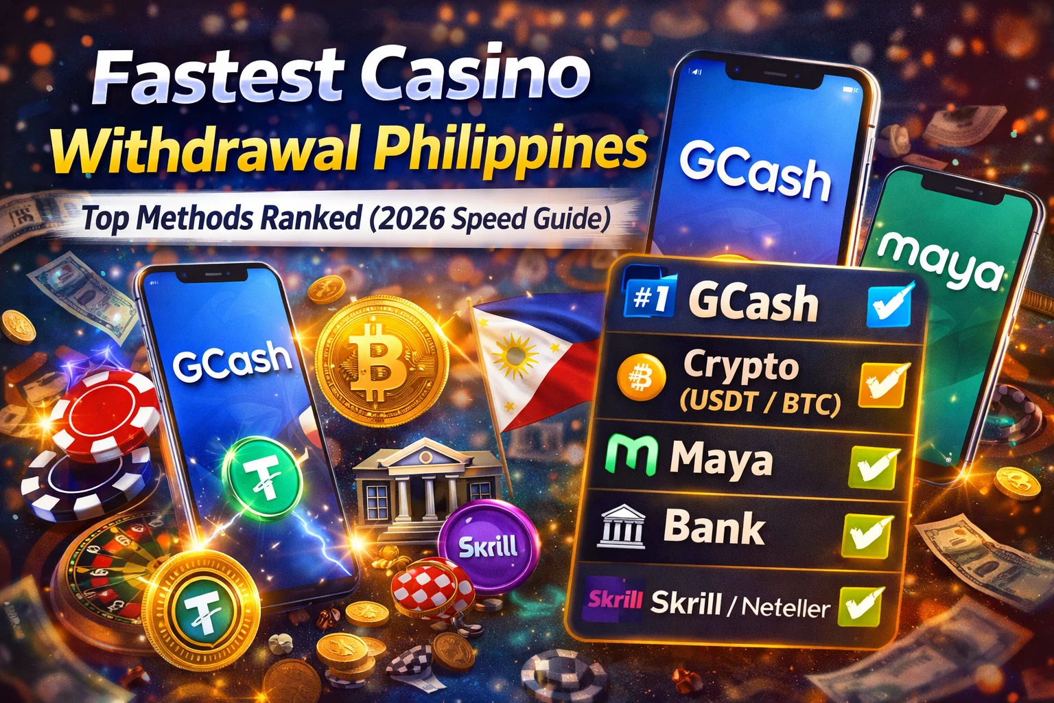 💸 Fastest Casino Withdrawal Philippines: Top Methods Ranked (2026 Speed Guide)
