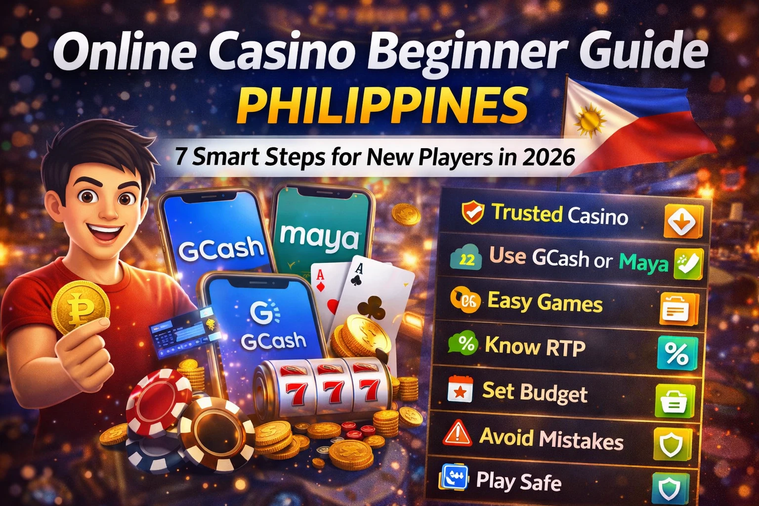 🎯 Online Casino Beginner Guide Philippines: 7 Smart Steps to Start Winning (2026)
