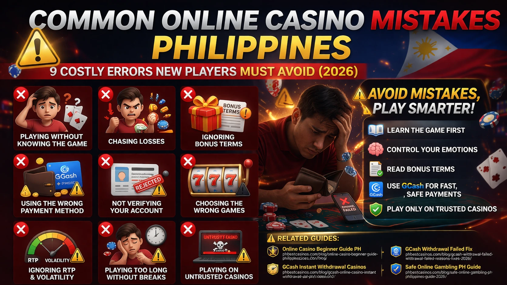 ⚠️ Common Online Casino Mistakes Philippines: 9 Costly Errors New Players Must Avoid (2026)