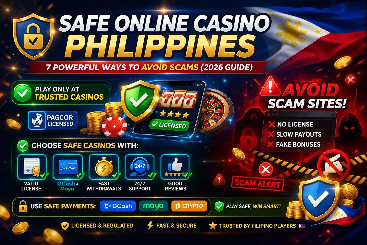 🔒 Safe Online Casino Philippines: 7 Powerful Ways to Avoid Scams (2026 Guide)
