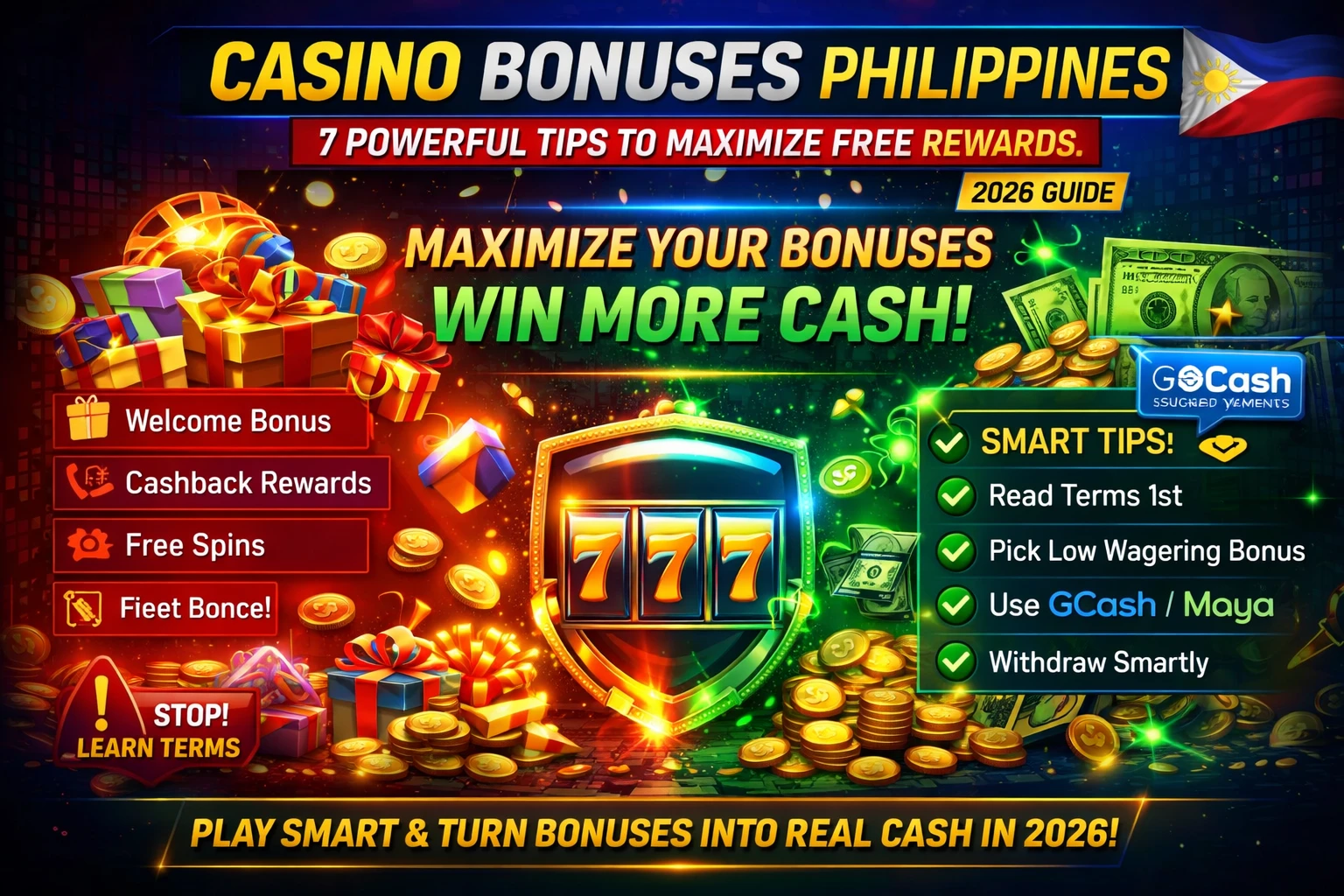 💰 Casino Bonuses Philippines: 7 Powerful Tips to Maximize Free Rewards (2026 Guide)