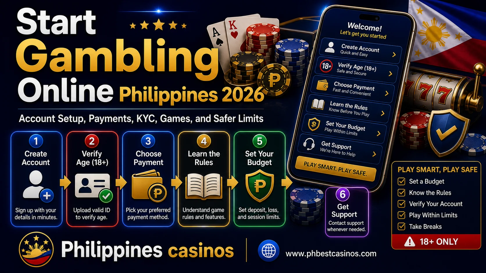 How to Start Gambling Online in the Philippines 2026: Account, Payments, KYC and Safer First Steps