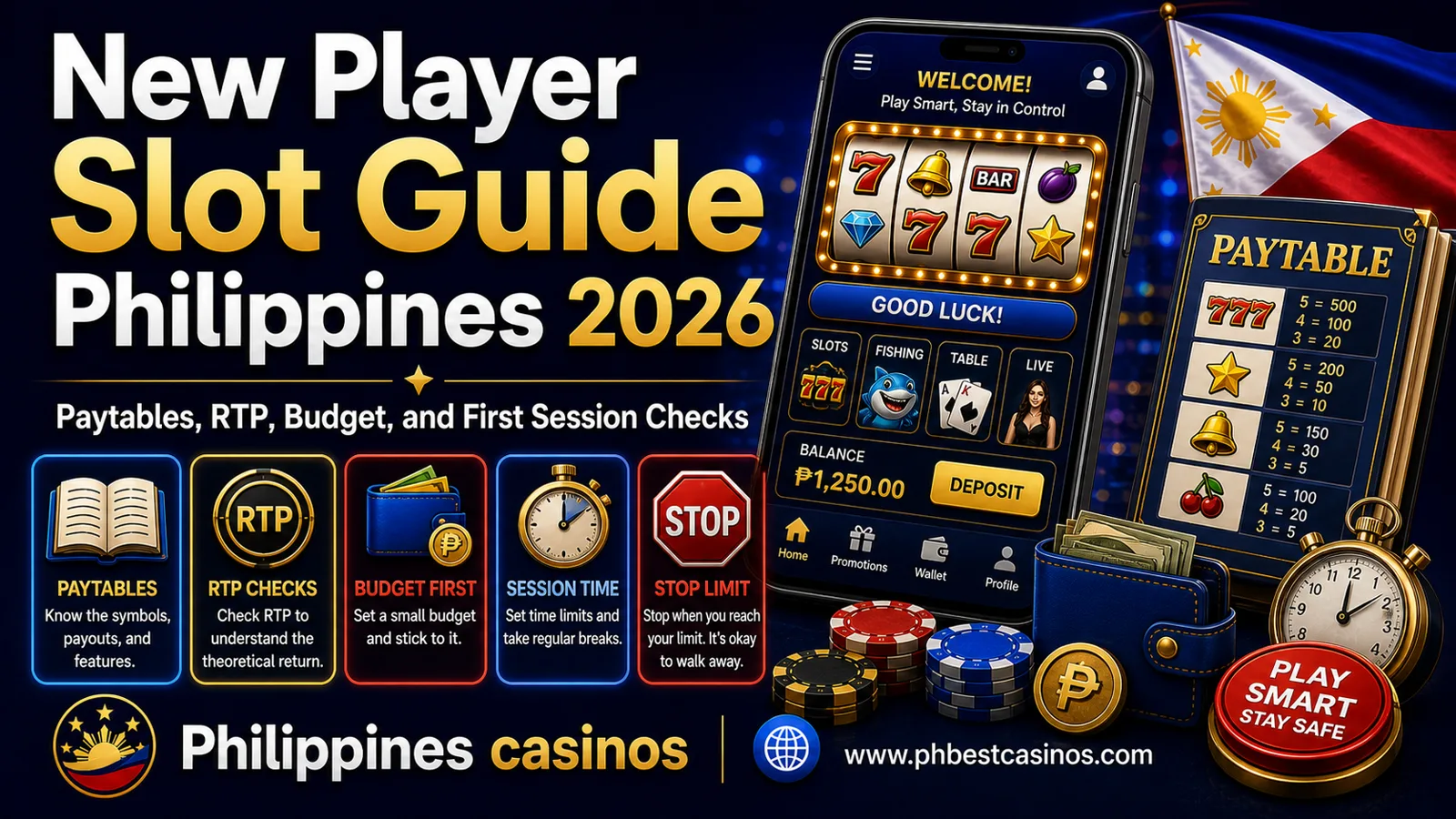 New Player Slot Guide Philippines 2026: Paytables, RTP, Budget and First Session Checks