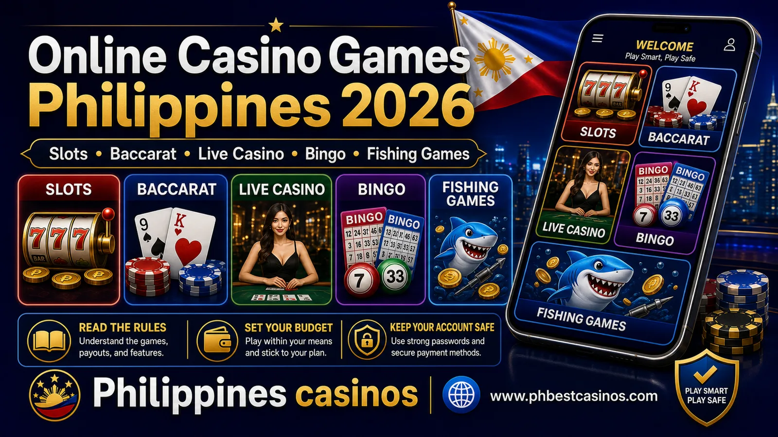 Online Casino Games Philippines 2026: Slots, Baccarat, Live Casino, Bingo and Fishing Games