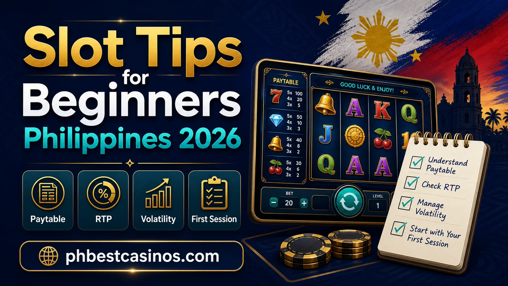 Beginner Slot Play Philippines 2026: Paytables, RTP, Budget and First Session Checks