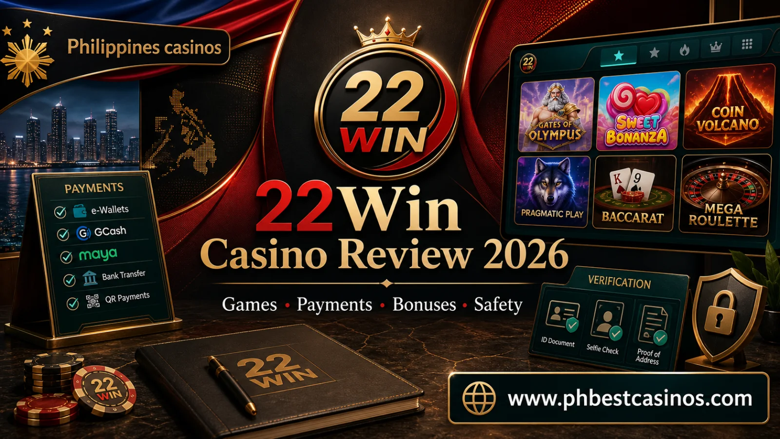 22Win Casino Philippines Review 2026: Games, Payments, Bonuses and Safety Checks