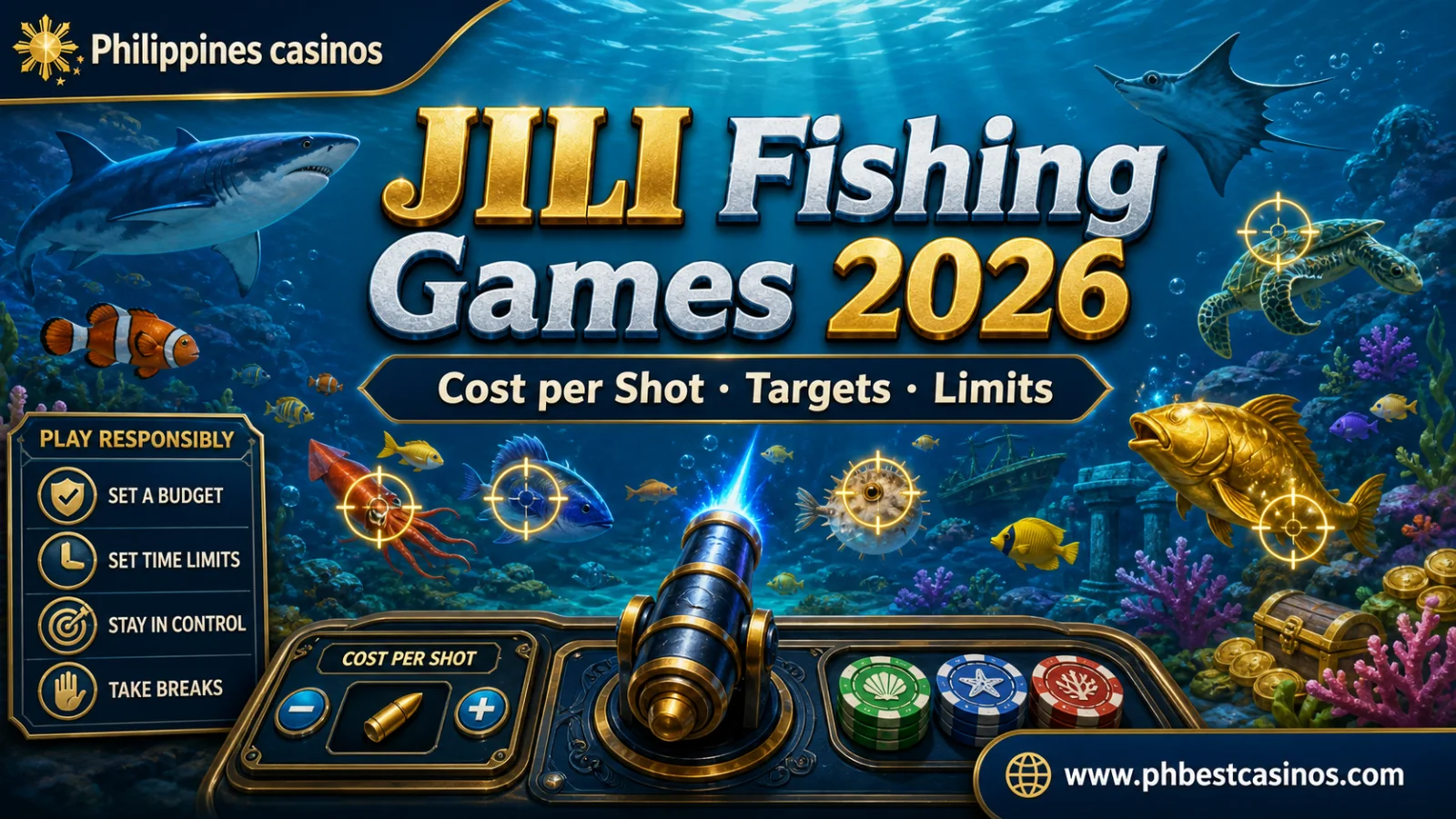 JILI Fishing Games Philippines 2026: Mechanics, Cost per Shot, Targets and Limits