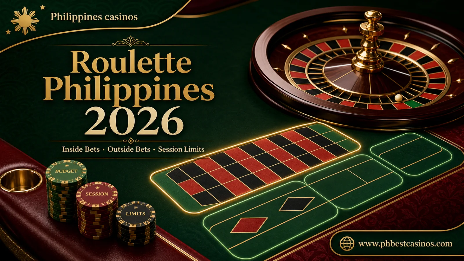 Roulette Philippines Guide 2026: Inside Bets, Outside Bets, Odds and Safer Session Limits