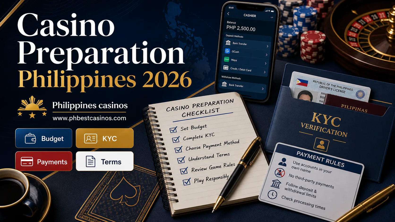 Philippines Casino Preparation Guide 2026: Budget, Terms, KYC and Safer Play Checks