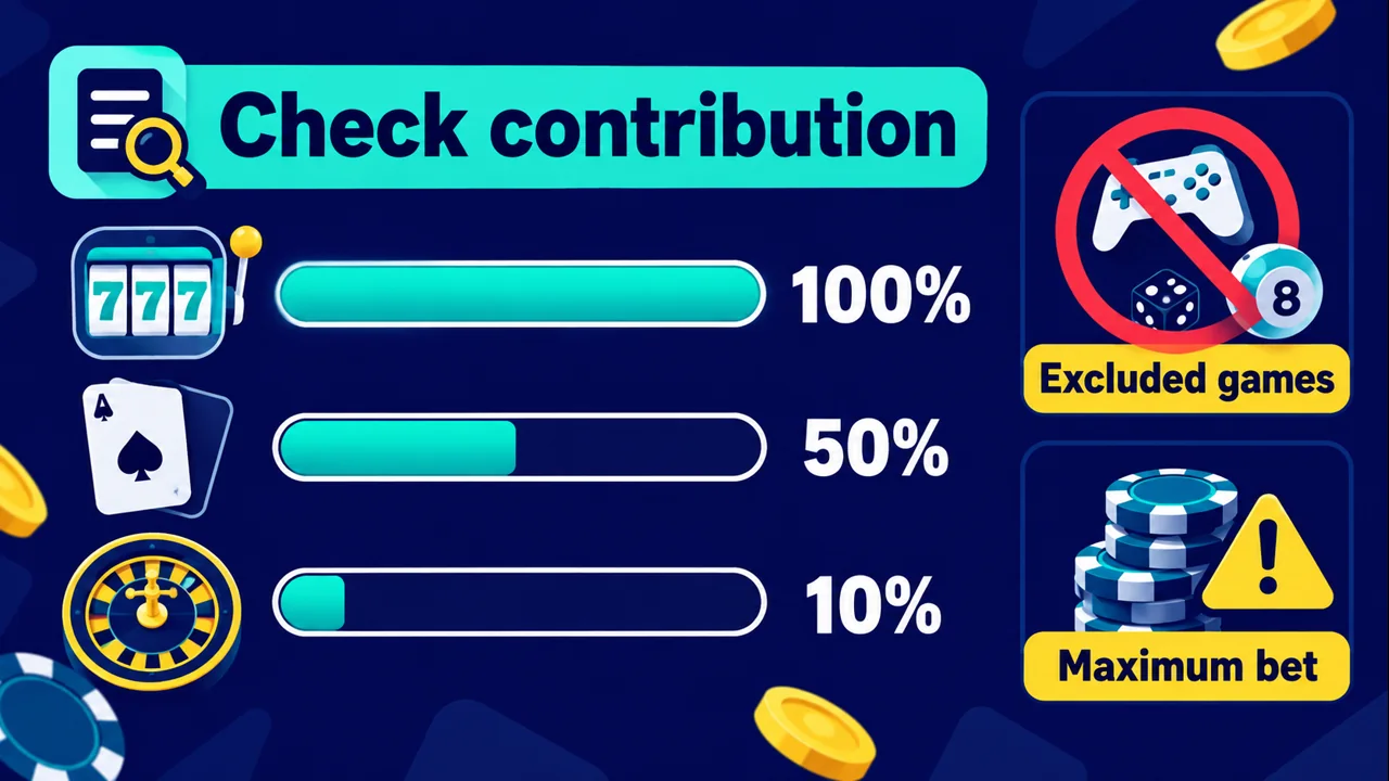 Bonus Wagering Contribution: How Game Weighting Changes the Requirement