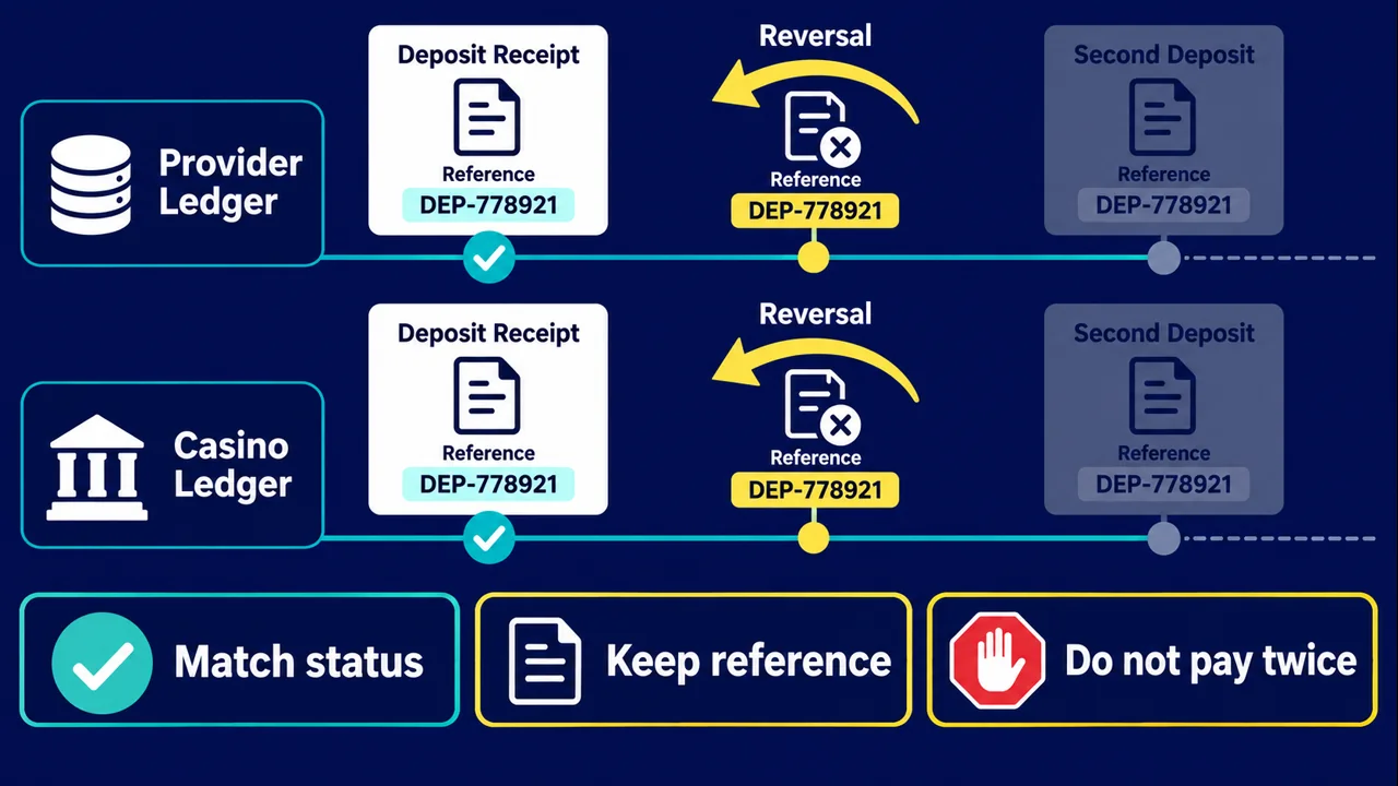 Deposit Reversed After Payment: Match the Provider Status to the Casino Ledger